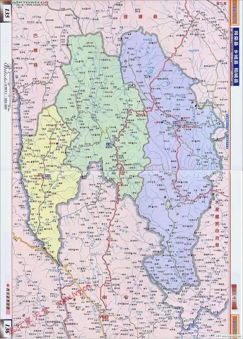 四川甘孜乡城图