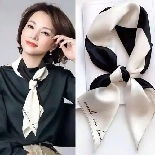 转发送董卿同款缎面丝巾_保养