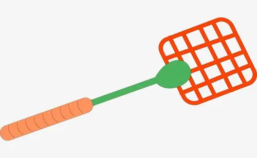 矢量手绘苍蝇拍