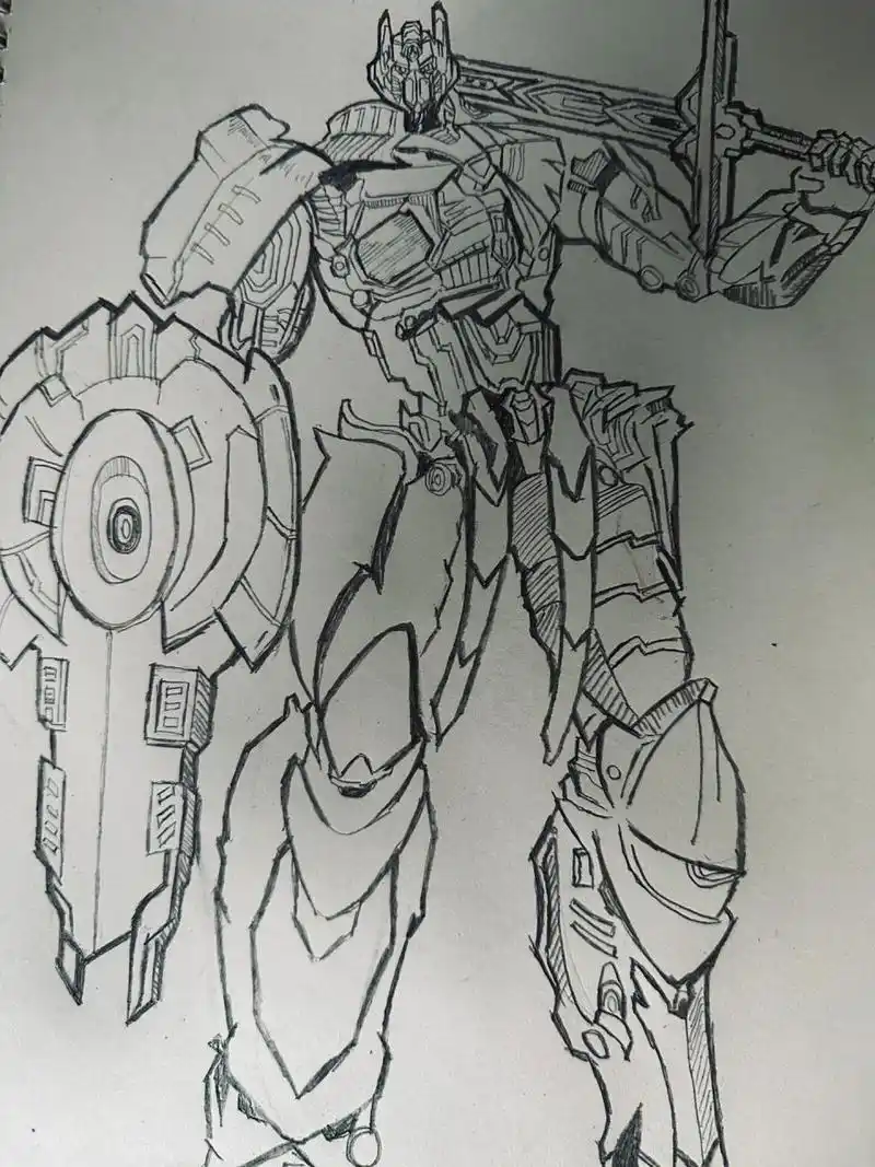 变形金刚手绘