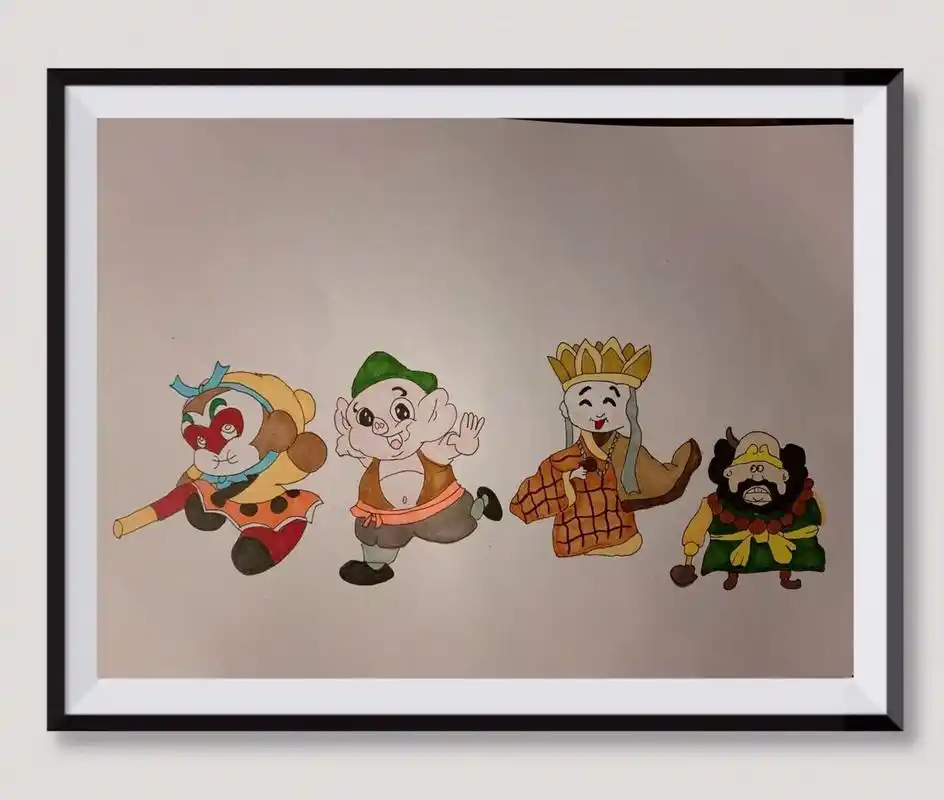 画画 西游记孙悟空卡通简笔画