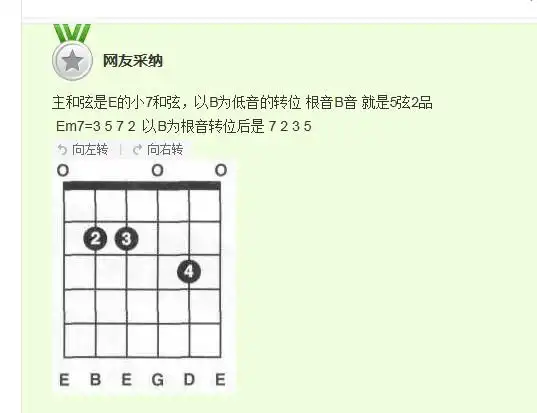 转位em7/b和弦到底该怎么理解?