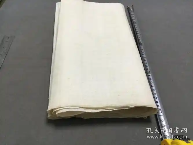 清代自然旧 白绫 一块