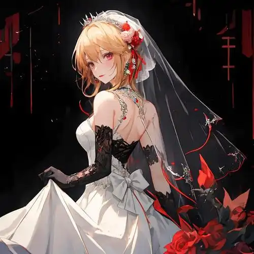 二次元世界中的浪漫:婚纱女王的奇幻之旅