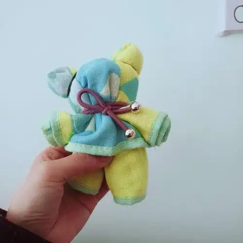 我也做了一个,晒出你们的小熊吧,我在群里等你们噢!