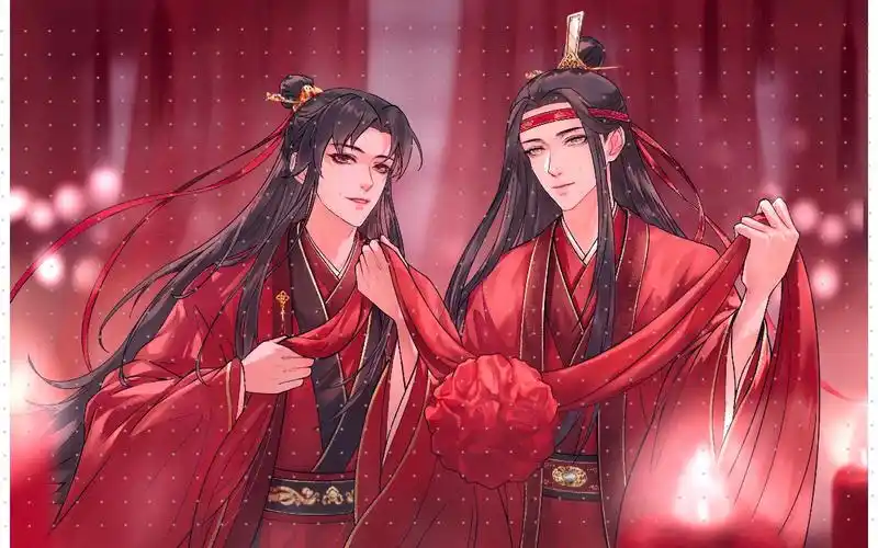 忘羡大婚~绘画过程