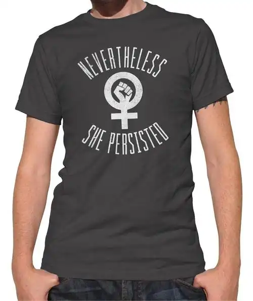 mens nevertheless she persisted t-shirt elizabeth warren