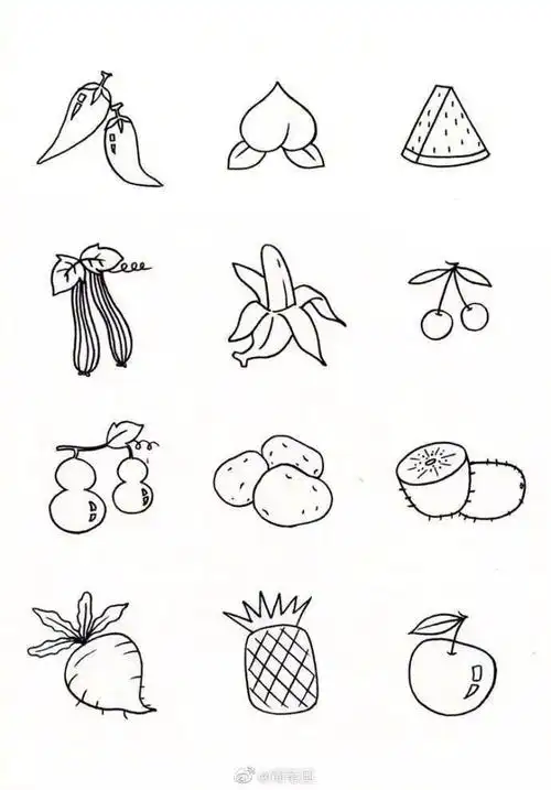100张简笔画素材够你画半年了