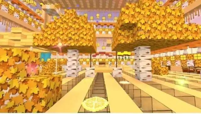 迷你世界地图推荐,第一张充满秋日气息,网友:不愧是大神之作