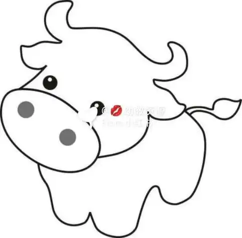 幼儿元旦简笔画幼儿元旦简笔画牛年