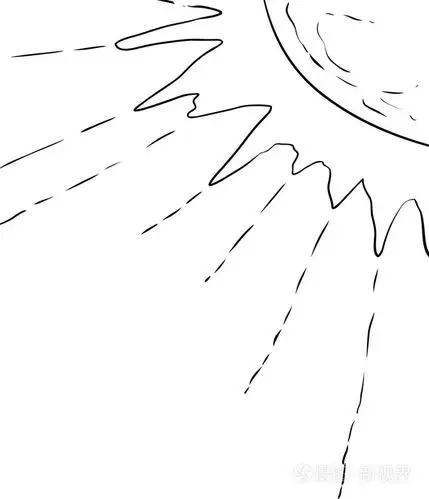 光线从太阳延伸的插图插画-正版商用图片0qyav4-摄图新视界