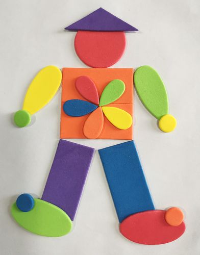 1180个含水水滴椭圆形贴纸几何图形拼图拼画幼儿园儿童贴纸