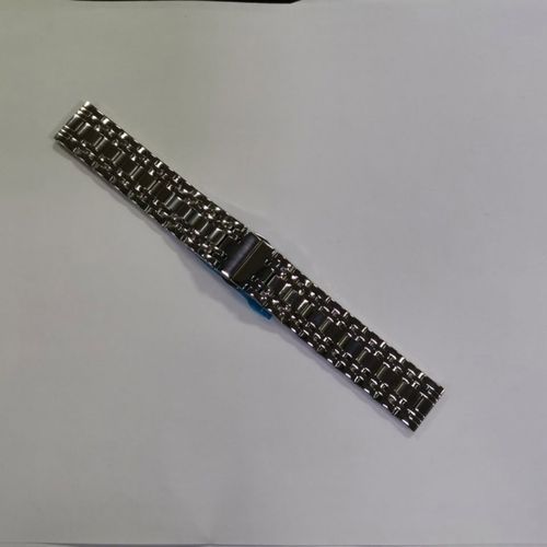 正不锈钢表带钢带蝴蝶扣男女精钢手表带20*20