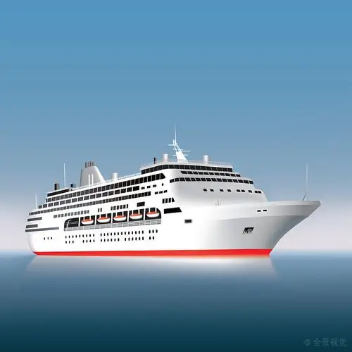 船_大_游船_海洋_矢量_插画_图片大全—全景创意图库(quanjing.