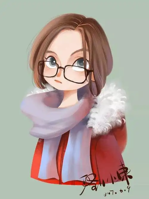 女孩插画人像头像作者by涂鸦王国ashuizz