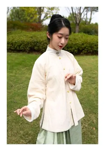 汉服安利 大明少女 立领对襟短衫 弓袋袖 琵琶袖
