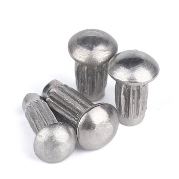 gb827铝标牌铆钉不锈钢滚花铝铆钉铜铭牌商标实心铆钉m2m2.