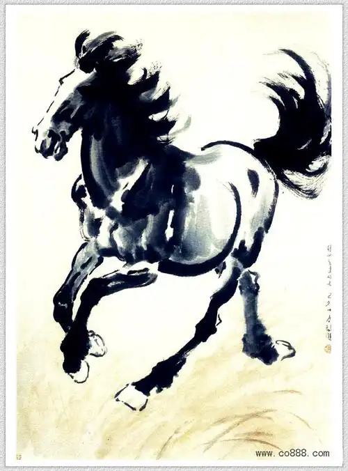 徐悲鸿的《马》 (名画欣赏)