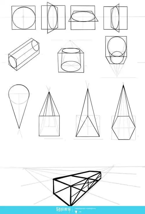 基本几何体球柱方锥画法解析