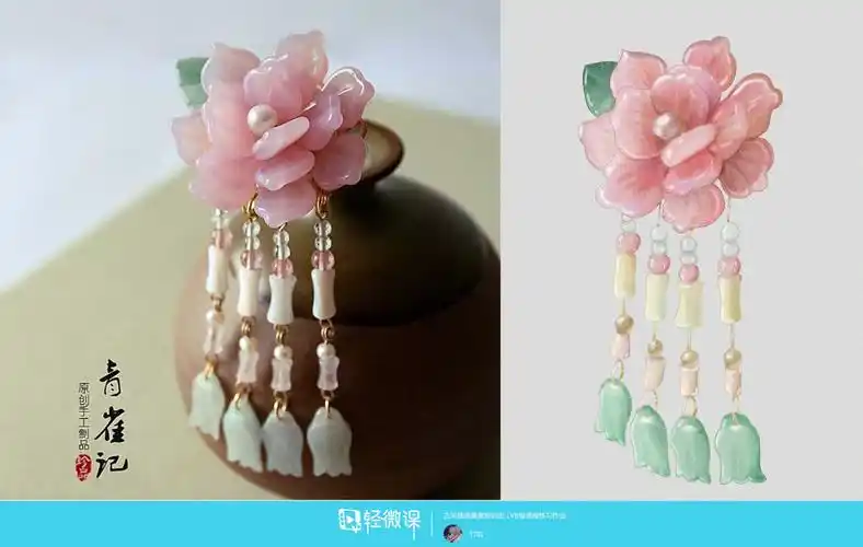 作业:古风人物头饰怎么画? - 竹叽 - 轻微课