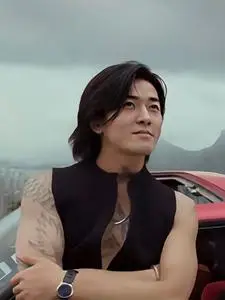 铜锣湾古惑仔表演假发男郑伊健同款中分刘海发套个性时尚舞台道具