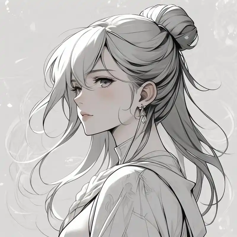 动漫风侧脸头像90 超酷的动漫侧脸头像来啦!