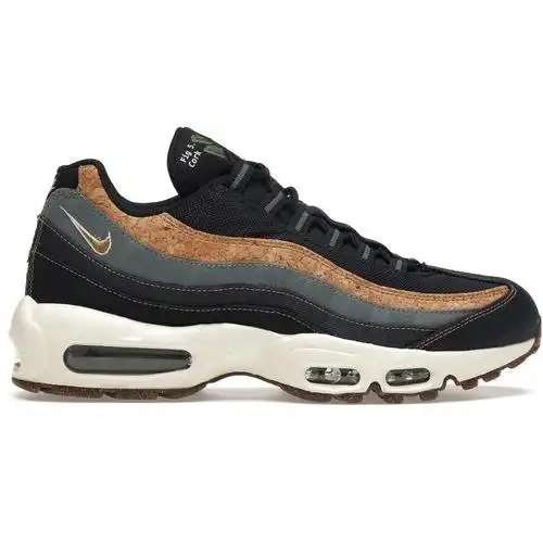 限量耐克nike新款airmax95corknavy时尚休闲透气缓震舒适运动跑步鞋男