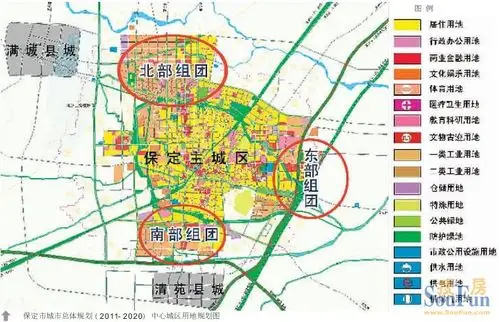 未来大保定格局《保定市城市总体规划(2011—2020年)》批复