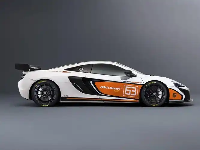 2015年迈凯轮650s冲刺白色超级跑车侧面图 壁纸 - 1920x1440