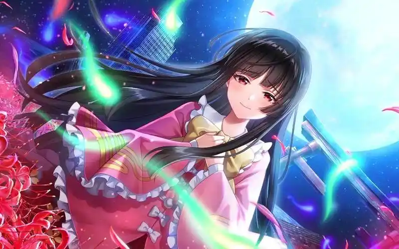 【东方动态壁纸】蓬莱山辉夜-东方弹幕神乐