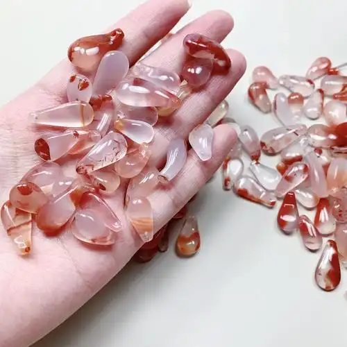 天然冰飘南红玛瑙卡子配件配饰散珠子 diy手链项链卡子配饰-阿里巴巴