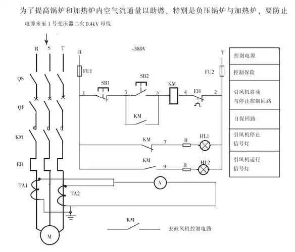 引风机电动机基本控制电路