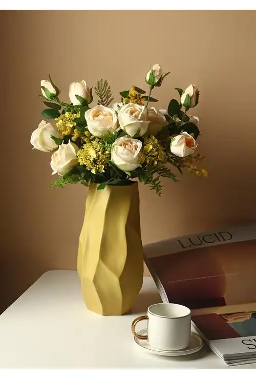 北欧创意花瓶陶瓷摆件客厅家居鲜花flower vase软装饰品陶瓷花瓶