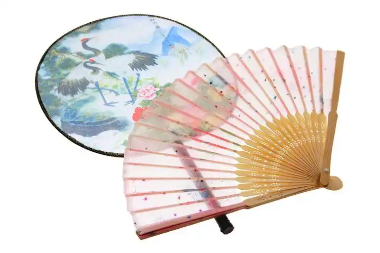 中国,扇子,白色背景,背景