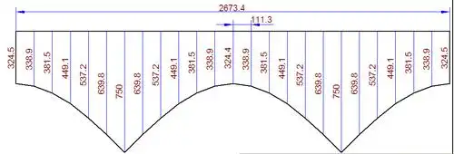 850cm的管子下三通放样图