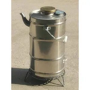 家用加厚空心木柴烧水壶大容量烧柴柴火炉柴炉室外庭院穿心大号