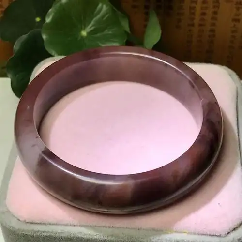 031 新疆金丝玉(紫罗兰)宽条手镯