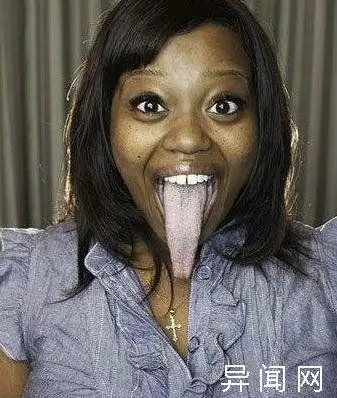 世界上舌头最长的人:长约9.75厘米