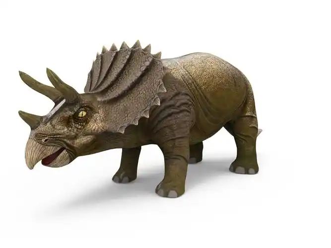 逼真的三角龙索具和动画3d模型