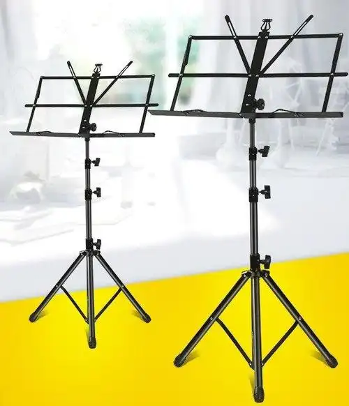 便携式鼓曲曲谱乐谱架多功能歌谱通用不锈钢架子鼓加固谱架
