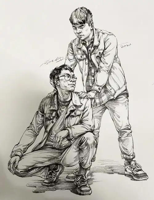 杭州画室双人速写的要点