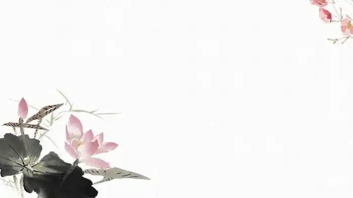 14张雅致水墨中国风ppt背景图片