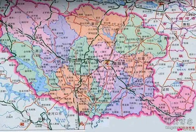 南阳市行政区划图