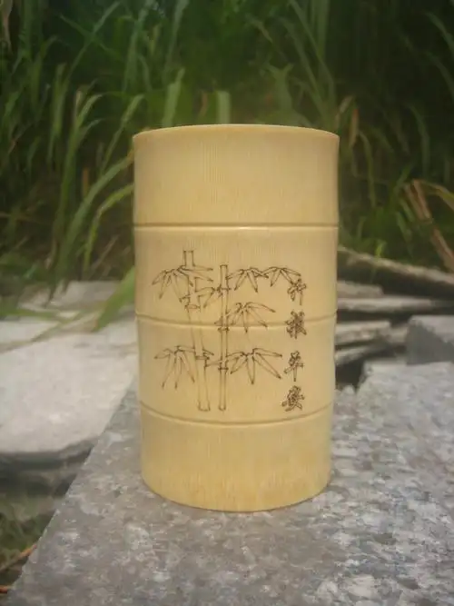 【竹制品 工艺品 竹雕笔筒 竹筒 竹节笔筒 节节杯可定制可加logo】