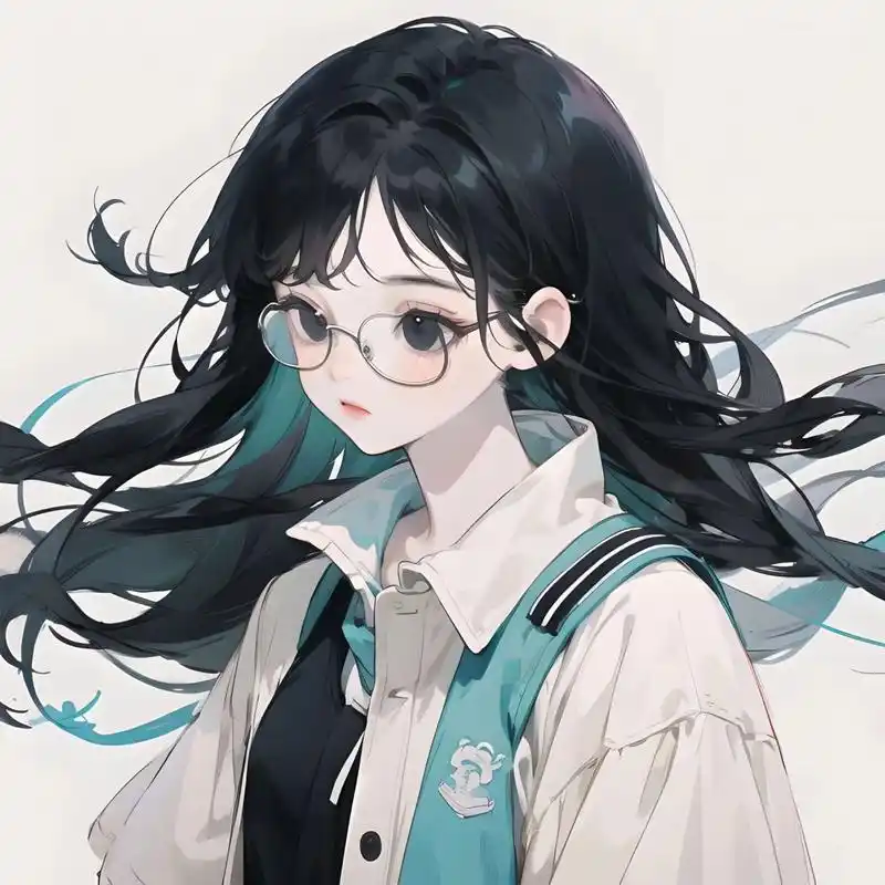 眼镜61女生头像～ 美女贴贴～学生气息扑面而来,眼镜控这谁顶得住呀