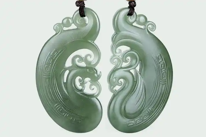 让中国人一见倾心的美玉:龙游凤随,浪漫千年_玉佩_和田白_信物