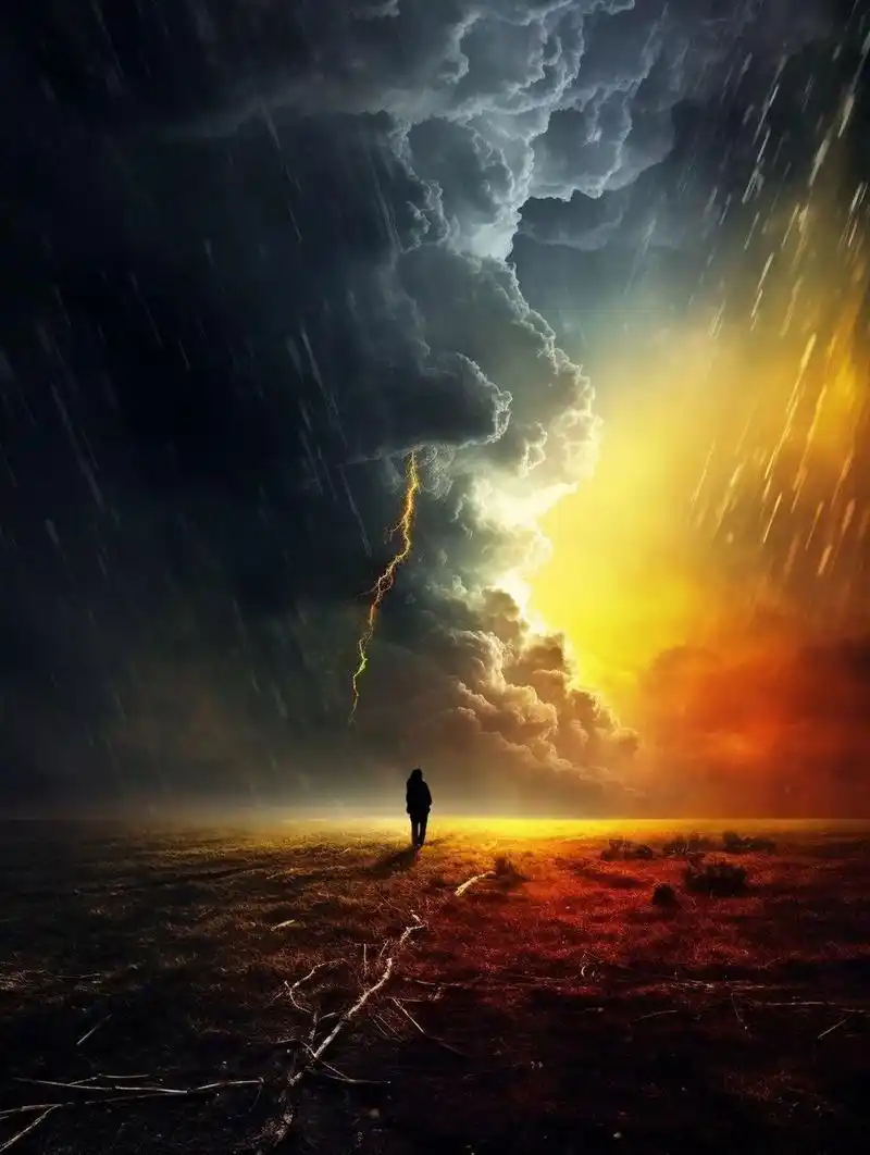 雷电交加,暴风雨来袭