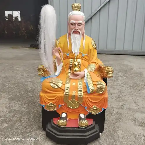 固原23米王禅老祖神像制作道教三清规格齐全