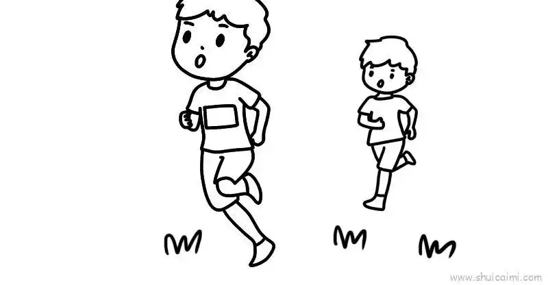 我爱运动教程儿童画怎么画 我爱运动教程简笔画步骤