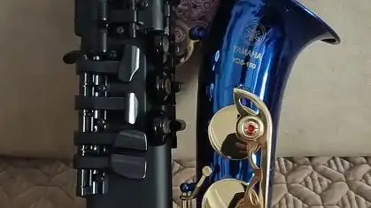 雅马哈yds150电子萨克斯《最新款弯管雅马哈150》宝石蓝颜色的改装